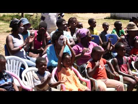 Dancing for Rhino in Vlakfontein, South Africa