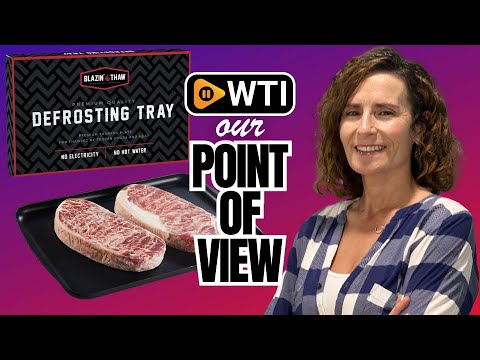 BLAZIN' THAW Defrosting Tray for Frozen Meat | Premium Edition | Aluminium Alloy Plate for Thawing Frozen Food | Natural Thawing Process | No Microwaves - WTI product video review