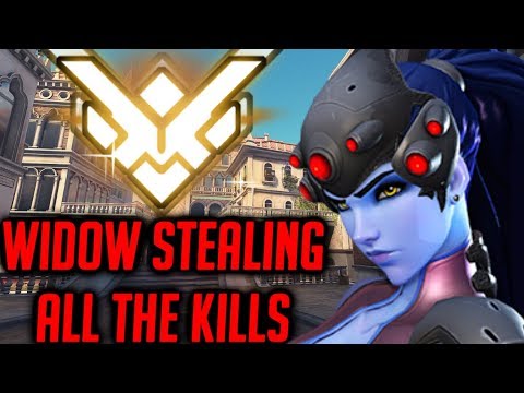 This widow Stealing all the Kills - Aimbottz Overwatch Gameplay