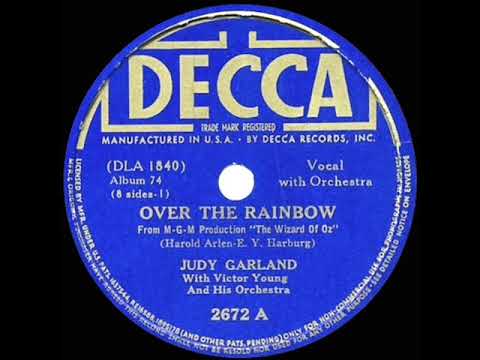 1939 HITS ARCHIVE: Over The Rainbow - Judy Garland (Decca version)