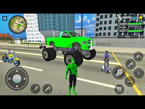Spider Rope Hero Ninja Gangster Crime Vegas City #7 - Android Gameplay