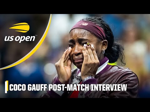 Coco Gauff gets emotional in her post-match interview in Round 2 | 2025 US Open