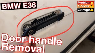 How to remove BMW E36 door handle, BMW 318i 320i 323i 325i 328i m3 door handle removal