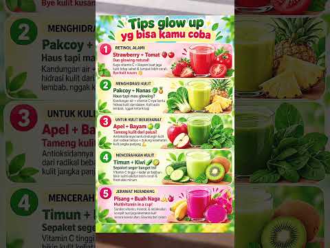 Ingin kulitmu terlihat lebih fresh dan sehat? Coba deh, masukkan lebih banyak buah dan sayuran dalam menu harianmu! 🍏🥗