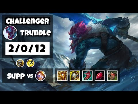 Trundle Support 11.17 Challenger Gameplay Replay - S11 (2/0/12) - KOREAN