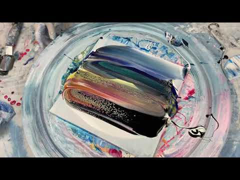 165. Sheleeart Australian Fluid Artist - Sunset Ocean Beach Swipe