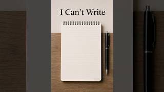 I Can't Write
