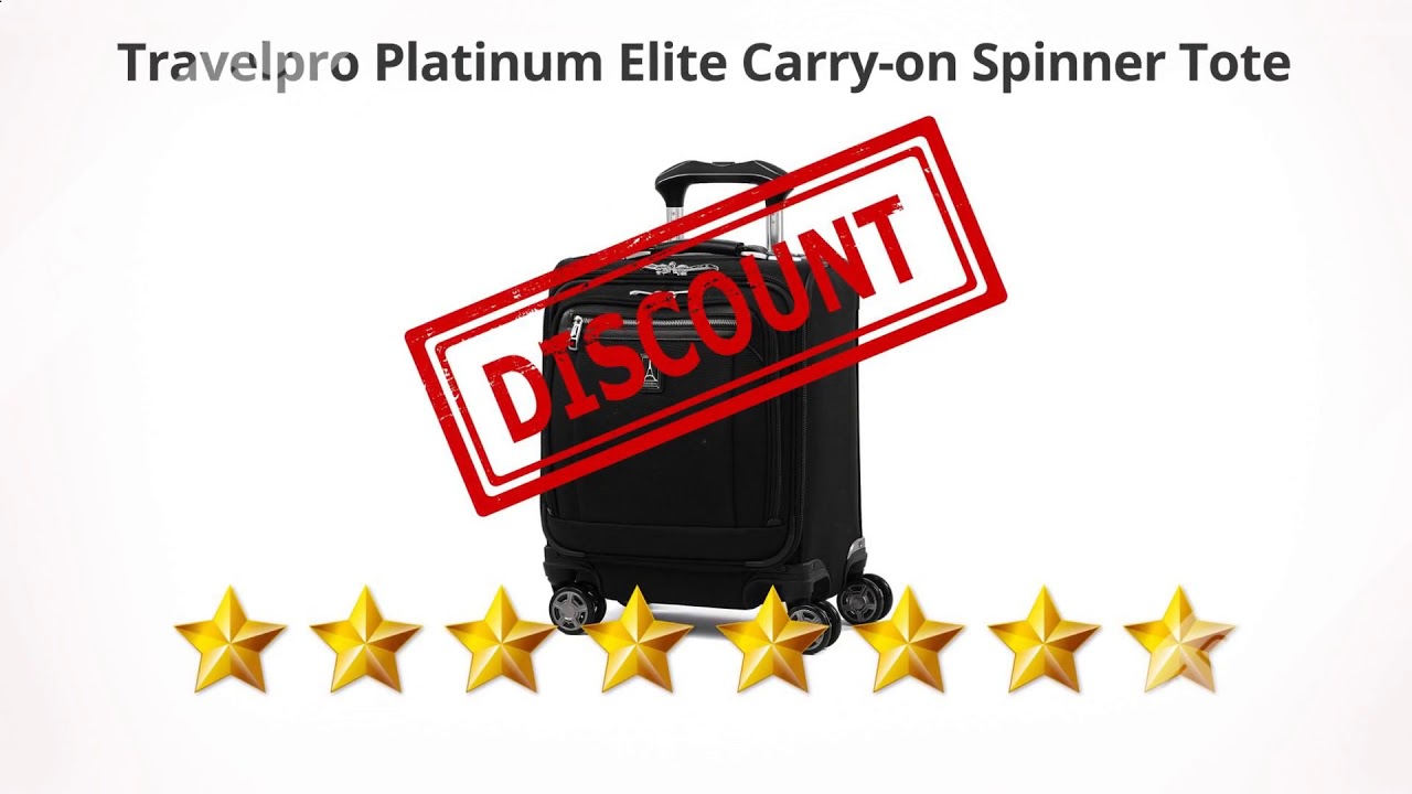 Travelpro Platinum Elite Carry-on Spinner Tote  | Review and Discount