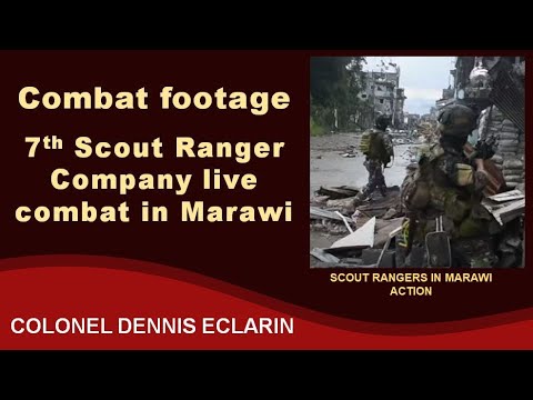 Marawi Siege: Combat footage of 7th Scout Ranger Company in action