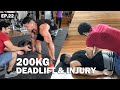 200kg Deadlift & Injury | Complete Back Workout | Road To Amateur Olympia | Ep. 22
