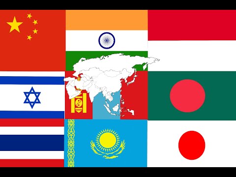 Asian Flag Animation