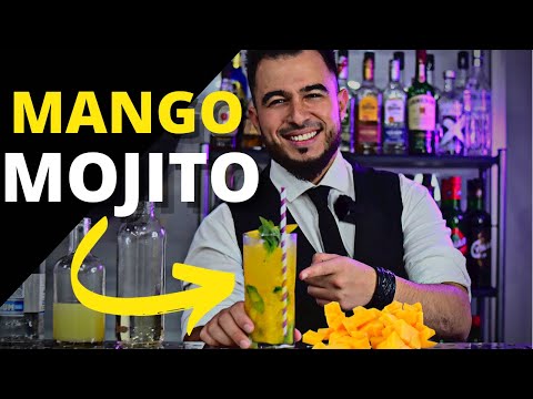 MOJITO DE MANGO 🥭| COCTEL CON RON BLANCO | Mentor Joglan