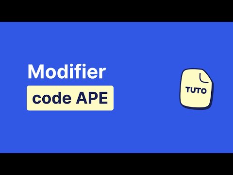 TUTO : Changer son code APE