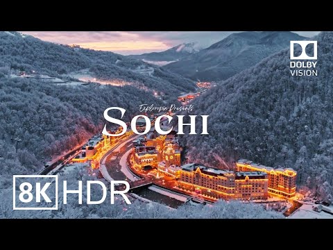 Sochi, Russia 🇷🇺 in 8K HDR ULTRA HD 60 FPS Dolby Vision™ Drone Video