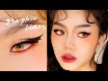 E-GIRL GRAPHIC BAT LINER MAKEUP (with subs) 🐈‍⬛･ ˖ ₊⊹ Jessica Vu