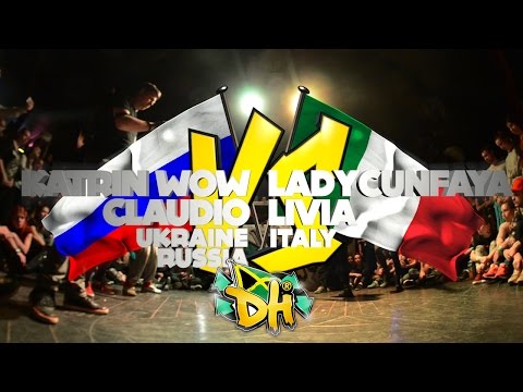 DANCEHALL INTERNATIONAL 2015 - DANCEHALL SEMI-FINAL 2X2 - KATRIN & CLAUDIO (win) vs HELENE & LIVIA