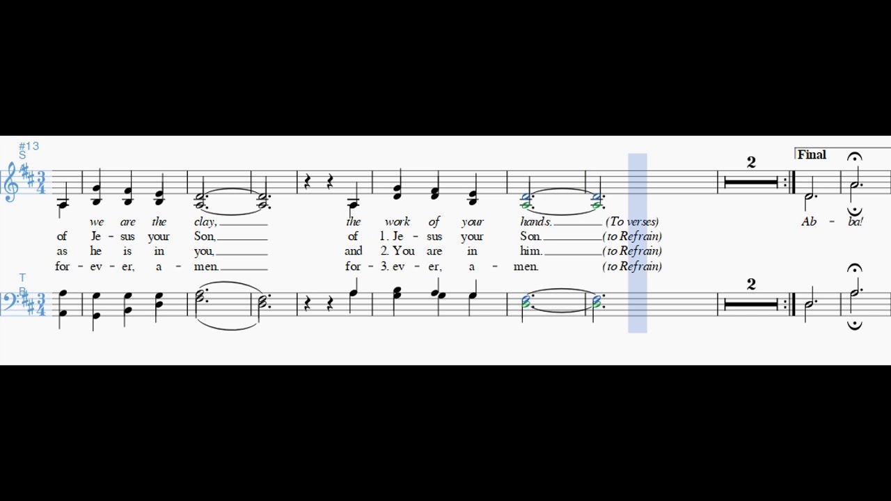 Abba! Father for SATB - tenor part
