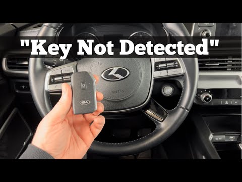 2020 - 2022 Kia Telluride Key Not Detected - How To Start With Dead, Bad Key Fob Battery