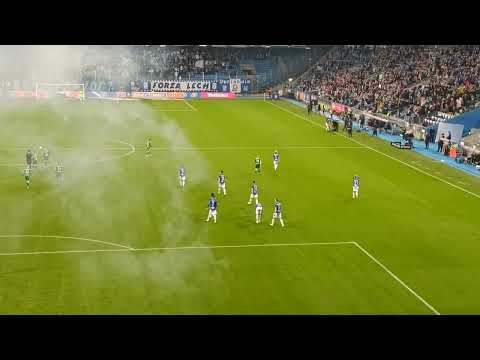 Lech Poznań vs Warta Poznań - Radość Kibiców Lecha Po 1 Golu  (08.04.2023)