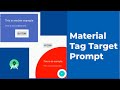 Material Tag Target Prompt in Android Studio Tutorial