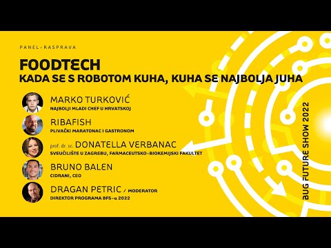 BFS 2022 - PANEL: Foodtech – kada se s robotom kuha, kuha se najbolja juha