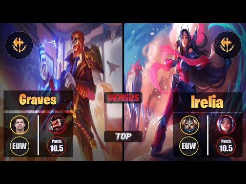 Bwipo GRAVES (Top) [Conqueror] VS IRELIA - Challenger EUW Patch 10.5