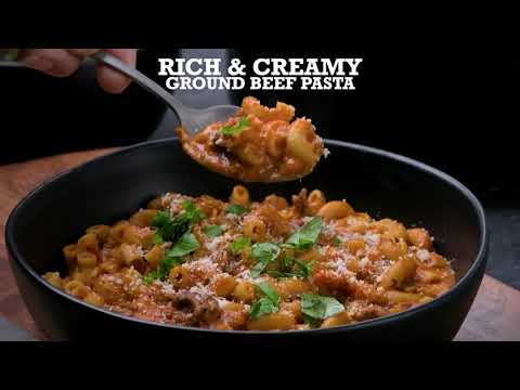 Creamy Ground Beef Pasta Soup