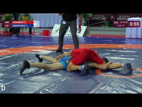 BRONZE FS - 75 kg: D. PASHENKO (UKR) v. V. MEHDIZADA (AZE)