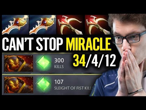 Miracle [Ember Spirit] ► Hardcore Mode 2x Divine Rapier 34 Kill in 1 Hour Game