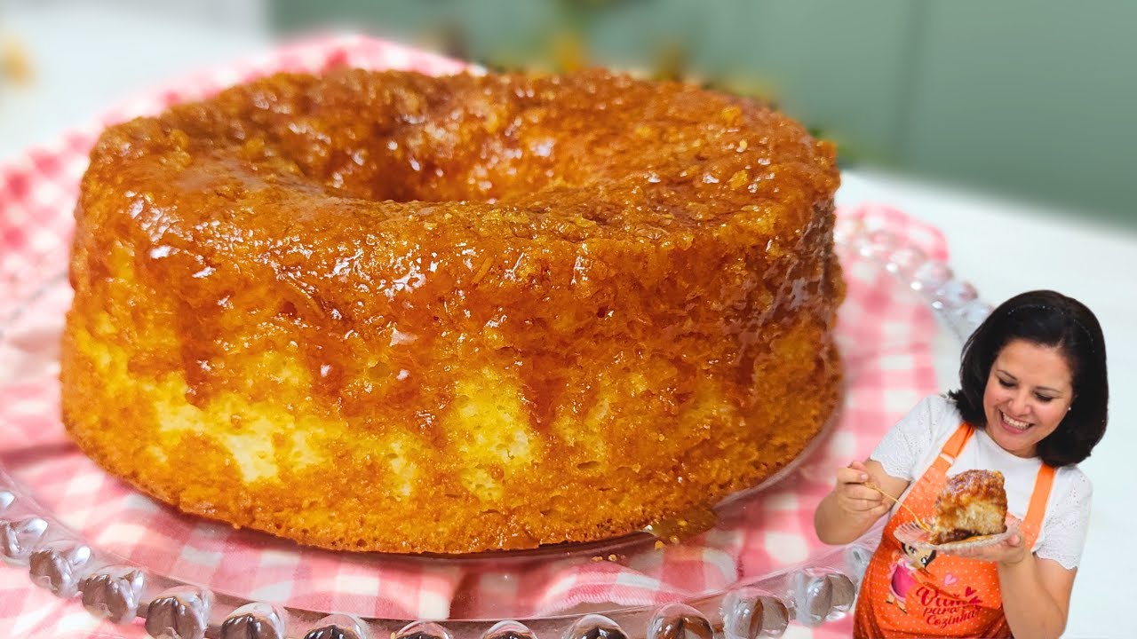 BOLO CAÇAROLA - SUPER FOFINHO COM CALDA DE CARAMELO| Receita fácil