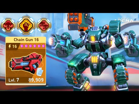 Let's Unlock New Chaingun 16 + Onyx Explosive Beast - Mech Arena