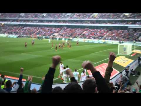 Hannover 96 - Werder Bremen 1:2 // Goldenes Tor durch Sebastian Prödl // Gästeblock // 30.03.2014