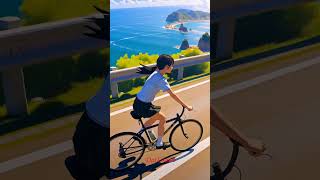 (midjourney)自転車ガール #shorts