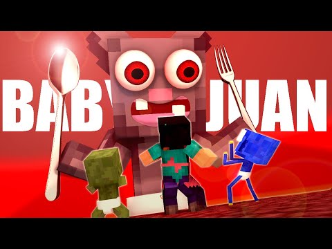 KRIK KRIK - Monster School : BABY TALKING JUAN CHALLENGE - Minecraft Animation