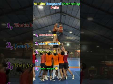 Ranking unexpected cheerleading fails ever🤣🤣🤣