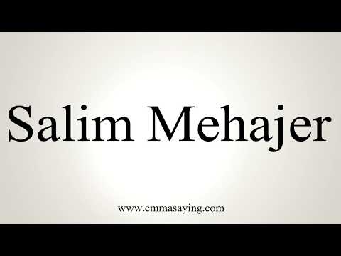 How To Pronounce Salim Mehajer
