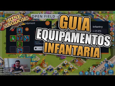 MELHORES EQUIPAMENTOS DE INFANTARIA | INICIANTE AO VETERANO  - RISE OF KINGDOMS