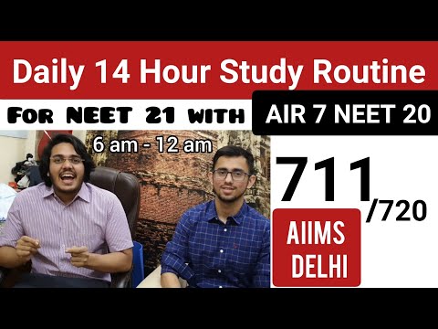 Daily Routine for NEET 2021 | by 711 / 720 Scorer Satwik Godara AIR 7