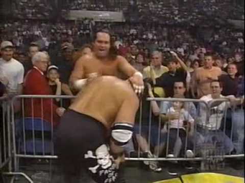 (4.28.1997) Road to Slamboree '97 Part 8 - Barbarian vs. Steve Mongo McMichael