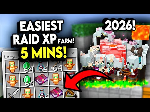 6,500 In 5 Minutes! NEW Raid Farm in Minecraft Bedrock 1.21+