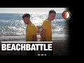 BEACHBATTLE | Kökcü vs. Burger, wie moet de zee in?