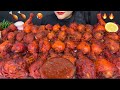 50 FRIED CHICKEN LEGPIECE CHALLENGE CHICKEN DRUMSTICKS SPICY FOOD ASMR EATING