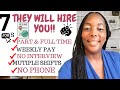 7 Hiring Now Work From Home Jobs Paying Up To 1 120 Per Week