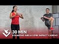30 Min Standing Abs & Low Impact Cardio Workout at Home - 30 Minute Cardio for Beginners Ab Workouts