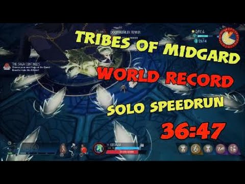 Tribes of Midgard speedrun - New World record  - Glitchless - All Saga 36:47