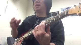 Berklee Private Guitar Lesson / My Berklee student asked my triplet raking technique - Tomo Fujita