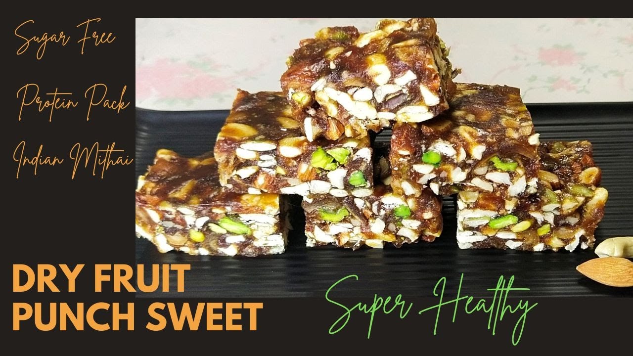 Dry Fruit Punch Sweet / Super Healthy Indian Mithai by Garfin’s Creation