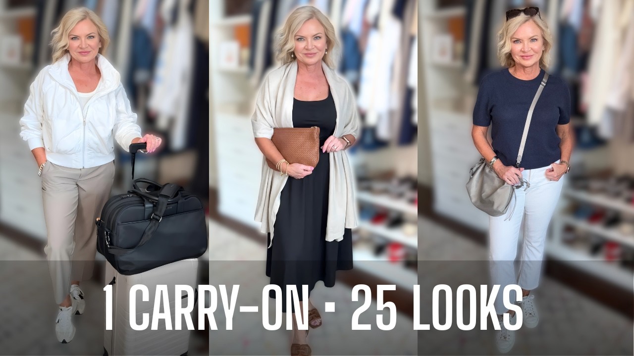 25 Outfits, Carry-On Only (Spring Travel Capsule)