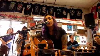 Nina Diaz sings “Trick Candle” at Hogwild Records on 2/18/17