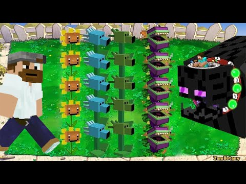 Plants vs Zombies Plants Minecraft vs Zombies Minecraft Mod Gameplay Zombotany 2